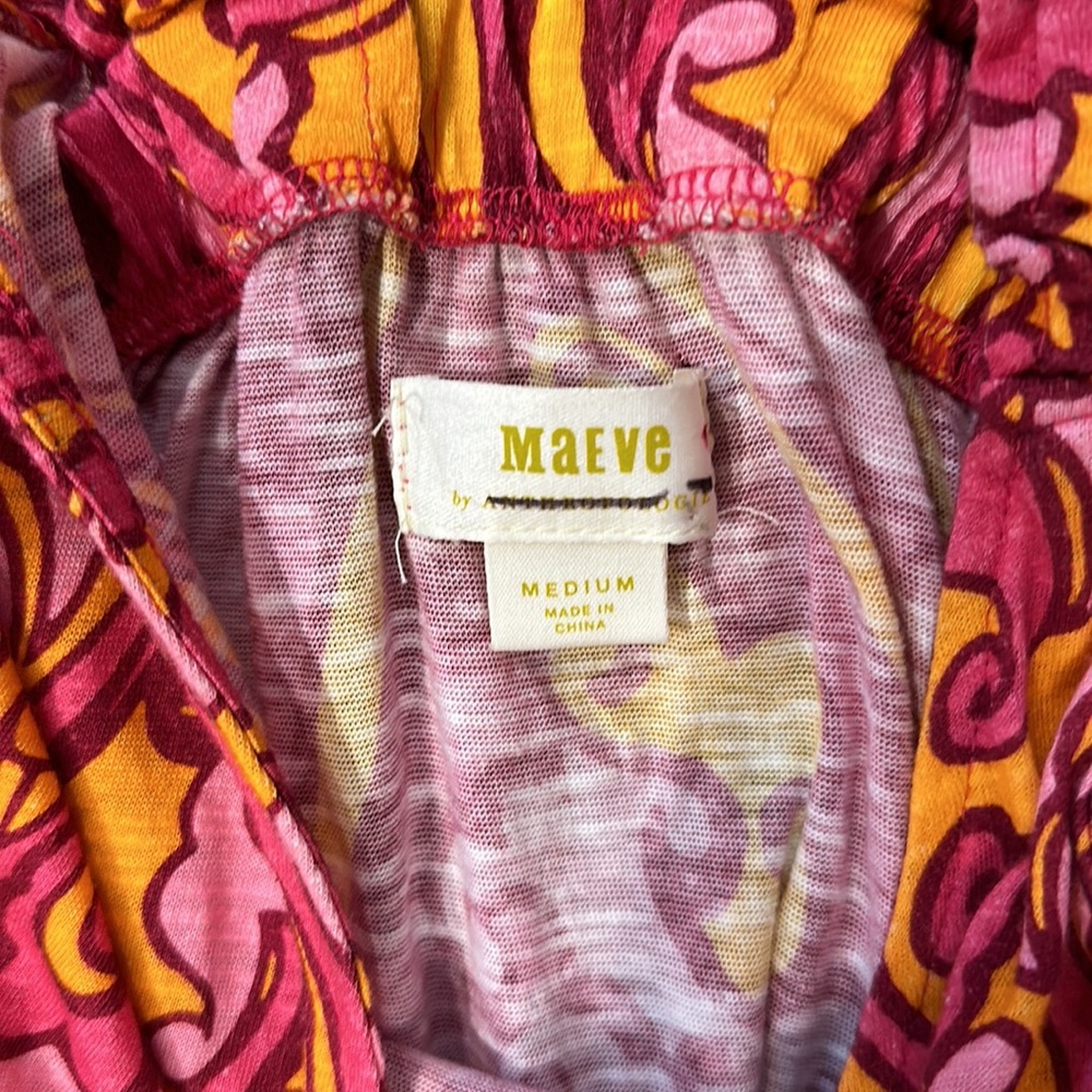 Anthropologie Maeve Eviana Shirred Maxi Dress - Picture 5 of 6